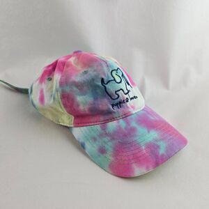 Puppie Love Tie Dye Puppy Hat Adjustable Strapback Pastel Cotton Dad Cap